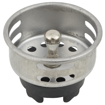 All-Source 2 In. Chrome Jr. Duo Basket Strainer Stopper 456314
